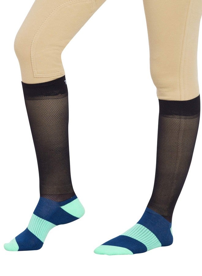 TuffRider جوارب ركوب الخيل TuffRider EquiCool ذات التهوية، عبوة من 3 قطع - Image 5